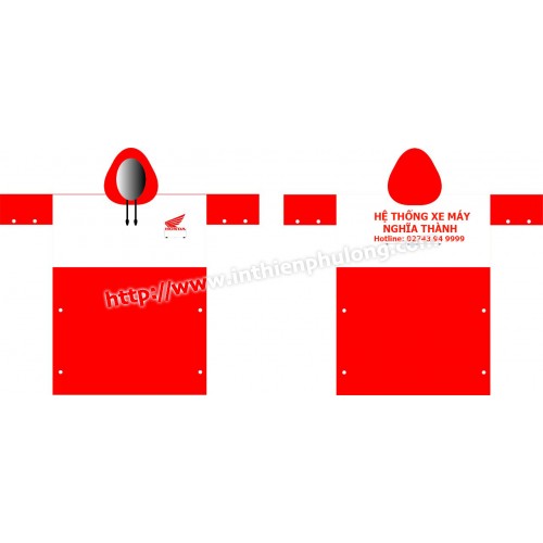 Áo mưa cánh dơi in logo